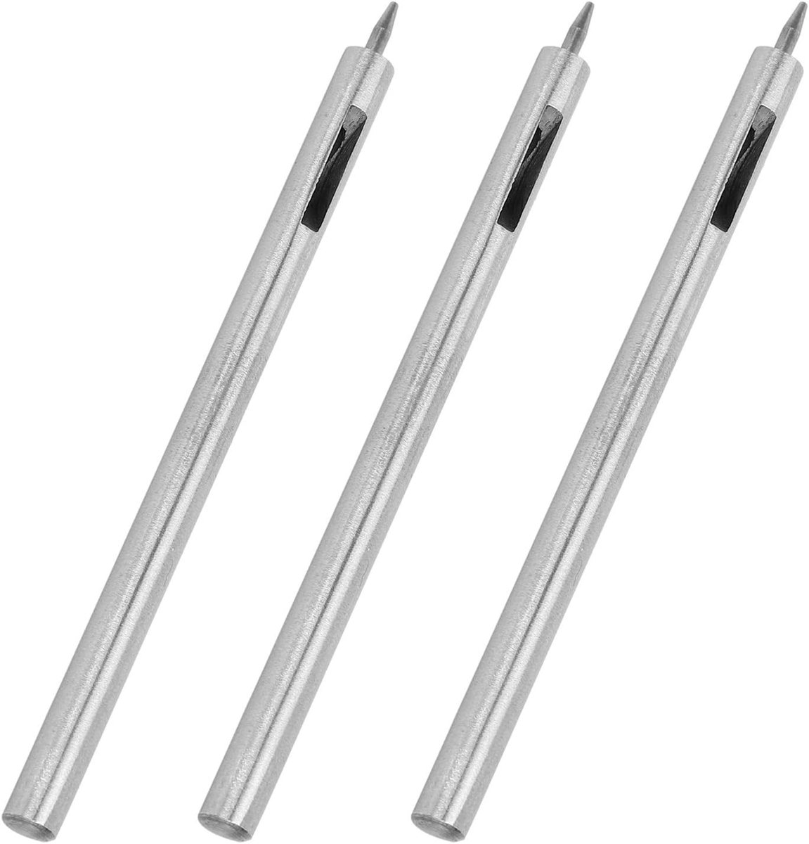3-delige Ronde Perforator, Gelegeerd Staal DIY Lederen Ambachtelijke Cutter Ponsgereedschap Hol Boren (1 mm)