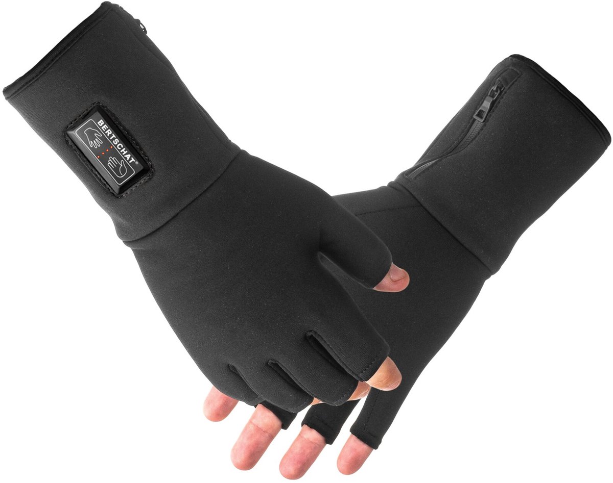 BERTSCHAT Verwarmde Vingerloze Onderhandschoenen Dual Heating - USB-C - 2.200 mAh - Maat XL