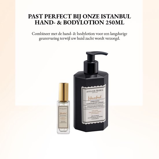 Istanbul hand- & bodylotion 250ML en parfumroller in fles.