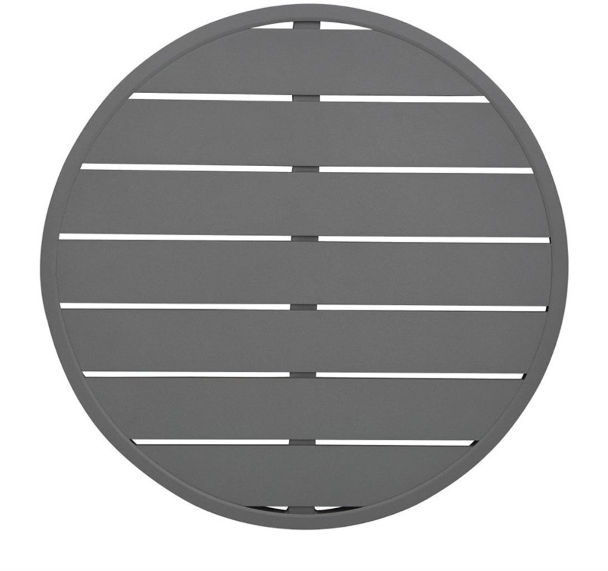 Bolero Aluminium Rond Tafelblad Donkergrijs 580mm - Bolero FX037
