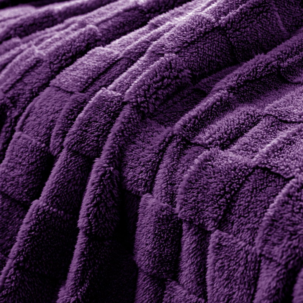 Mezcla Fleece deken voor op de bank, super zachte en warme lichtgewicht geruite dekens voor alle seizoenen, 127 x 152 cm, paars | Fleece deken met geruit ontwerp, lichtgewicht en ademend, sc — cadeau in Cadeau-ideeën - foto 6