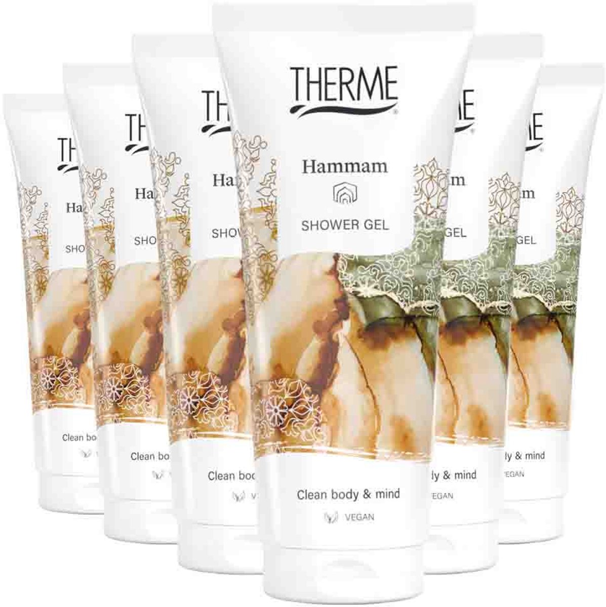 THERME Hammam Shower Gel - 6 x 200 ml - Voordeelverpakking