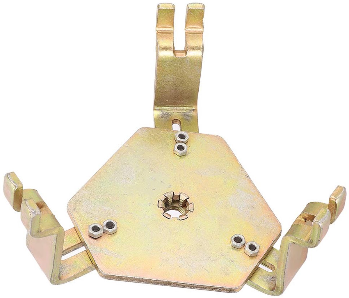 Dailygoods- Brandstofpomp Verstelbaar 140-180 mm - Tankdeksel Sleutel - Handgereedschap - Aluminiumlegering - Corrosiebestendig - Drie Klauwen Ontwerp - Tankdop Sleutel