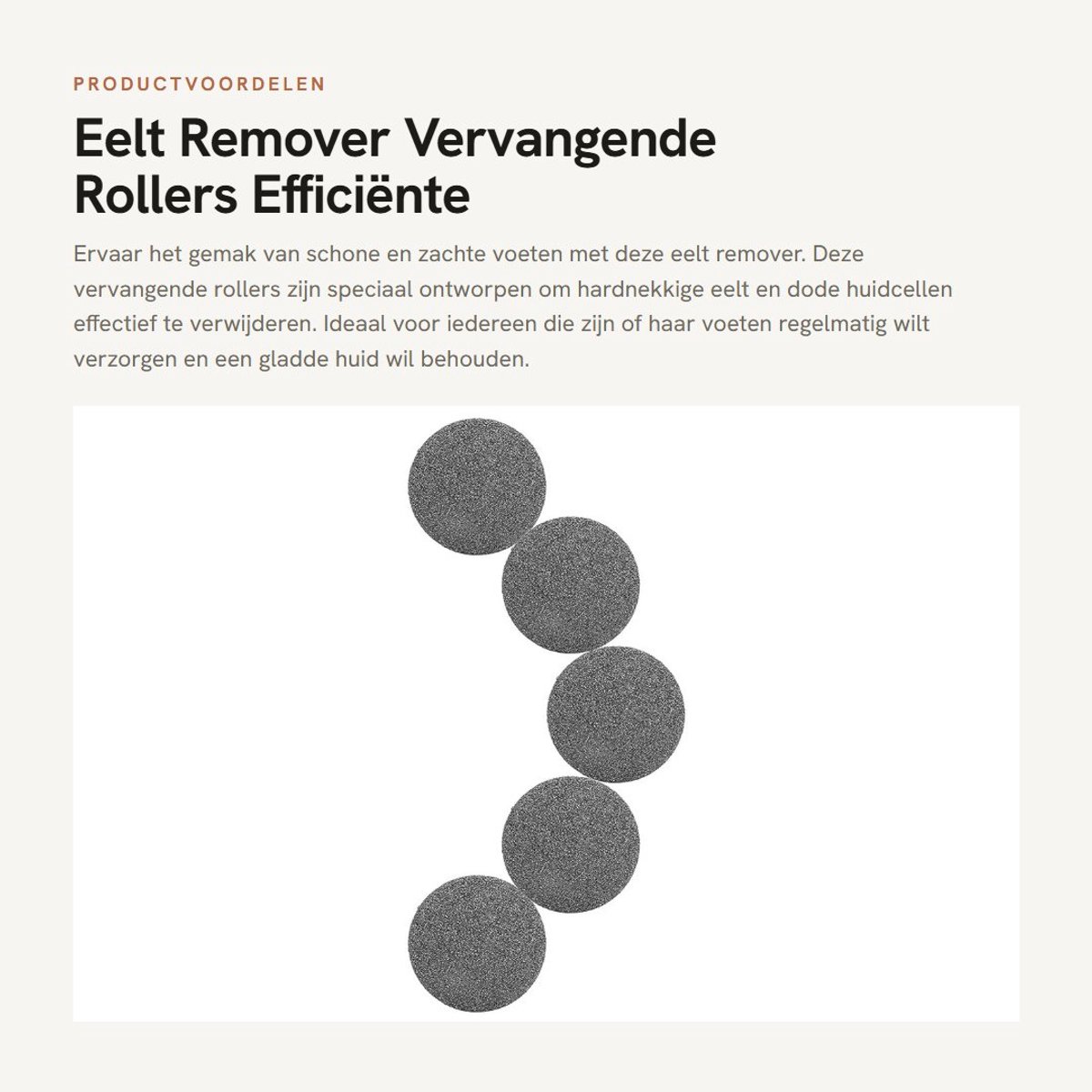 Dailygoods- Eelt Remover Hoge Efficiëntie - Vervangende Rollers - Voet Slijpkop - Dode Huid Verwijderaar - Harde Huid - Geschikt voor Elektrische Voetschuurmachines - Voetschuurmachine