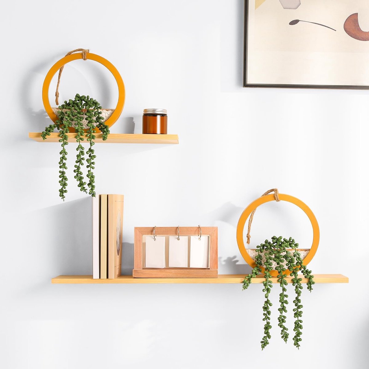 Dailygoods- Kunsthangplant Echte uitstraling - Kunstplant in pot - Kunstvetplant - Wanddec