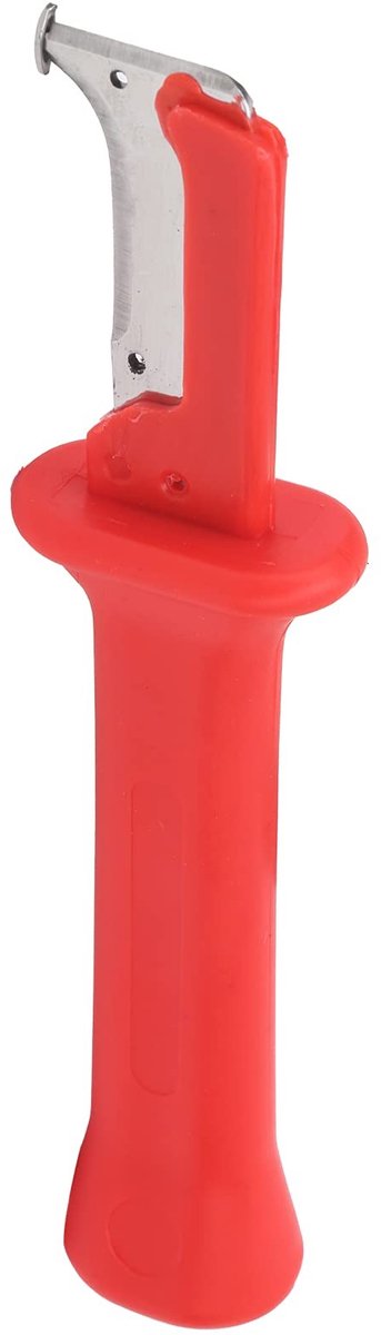 Dailygoods- Kabelmes Handmatig Strippen - Isolerende Handgreep - Kunststof Schede - Koolstofstaal Lemmet - Slim Ontwerp - Sterke Snijcapaciteit - Stripmes