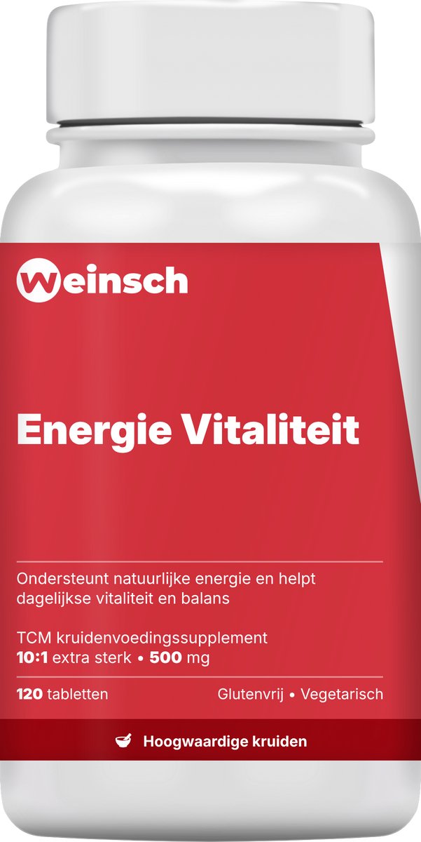 Weinsch Energie Vitaliteit (Bu Zhong Yi Qi Pian) | 10:1 extra sterk | 500mg | 120 tabletten