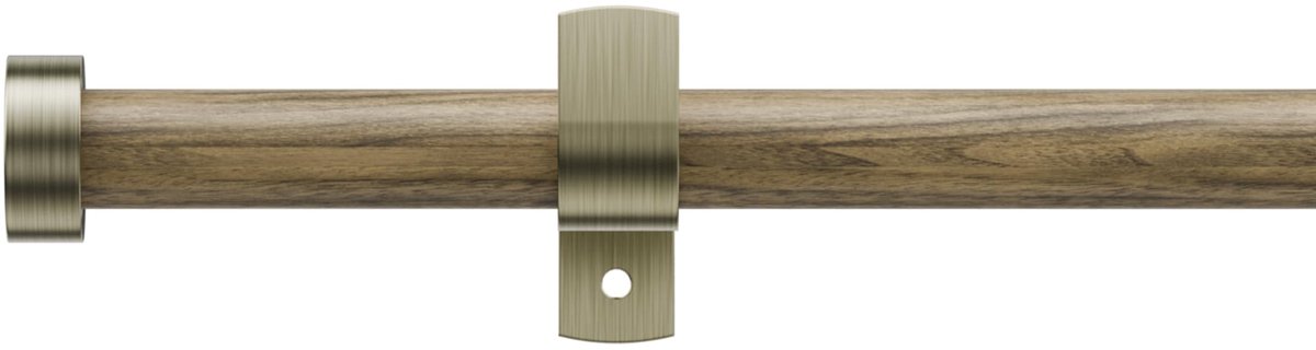 Gordijnstangen 76-135cm, Nieuwe Verbeterde Dia 19mm Houtstructuur Gordijnroede met Eindkap Ornamenten voor Gordijnen met Ogen, Decoratieve Raamstangen voor Slaapkamer, Woonkamer