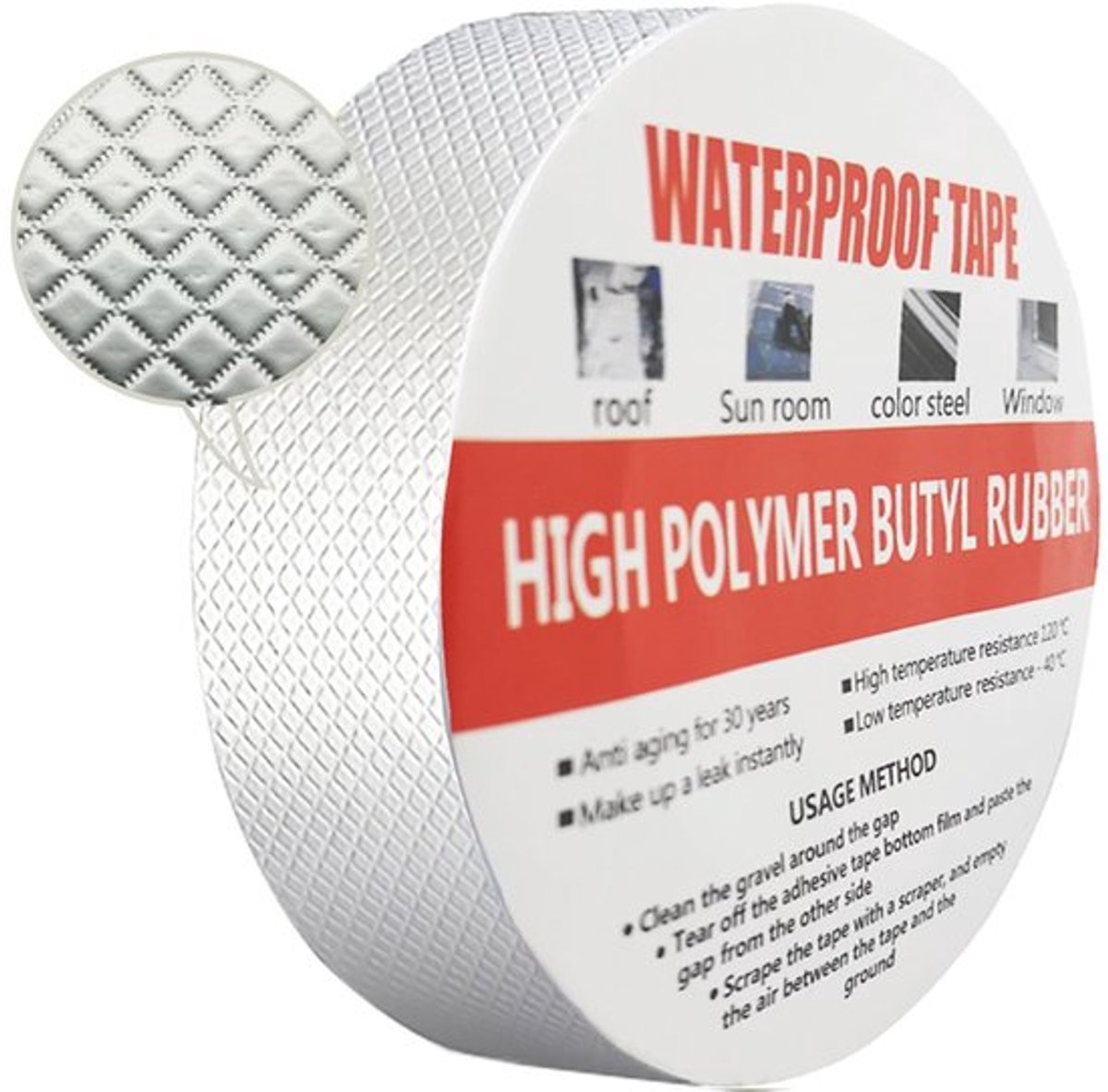 Store_9 - Waterdichte tape - Butyl plakband - Sterke hechting - 5M x