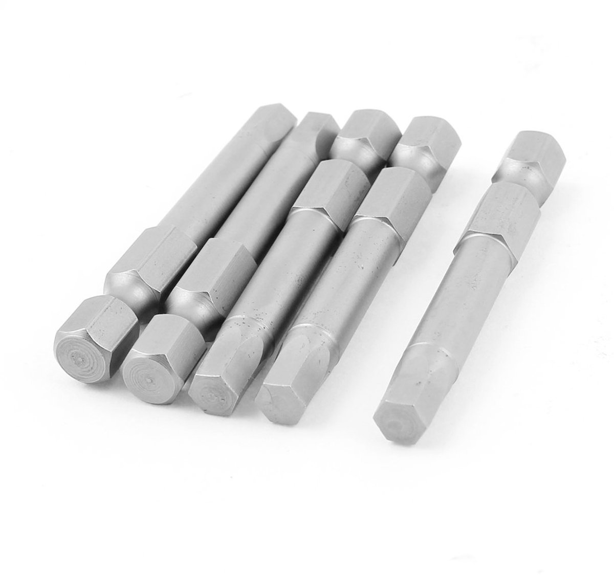 Sourcingmap 1/4 Inch Hex Schacht 5mm Zeskant Hoofd Magnetische Schroevendraaier Bits 5 stks