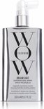 Voorzijde van de zilverkleurige fles van Color Wow Dream Coat Supernatural Spray.