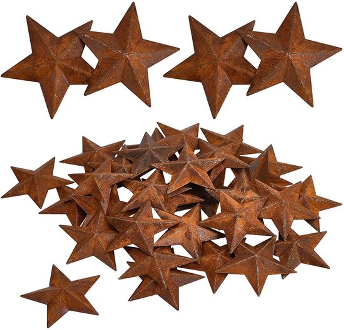 Store_7 - Metalen Steraccenten - Vintage Decoratie - Roestbestendig