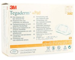 Tegaderm +Pad Transparant verband 5 x 7 cm 50 stuks