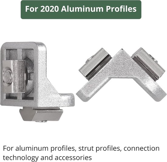 stuurhoek montagebeugel, aluminium profiel 20x20,M5*10 schroef — afbeelding 3