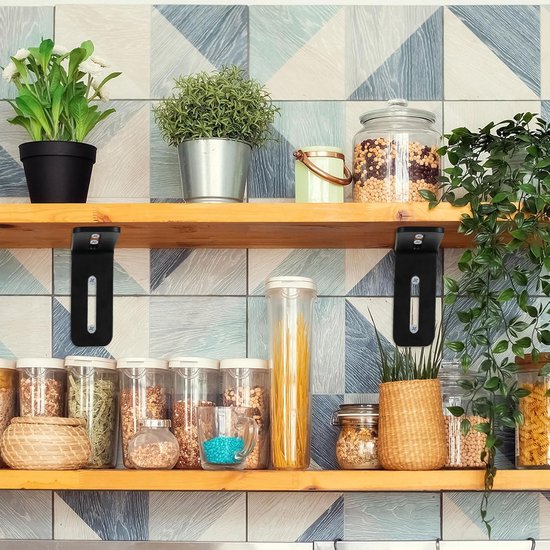 hoekhouders met 2 lange sleuven, 6 stuks L-vormige hoekhoeken voor meubels, hoekhouder, verstelbaar tot 90 graden, rechthoekige hoek, (101 + 60) x 30 mm/dikte 3 mm — afbeelding 3