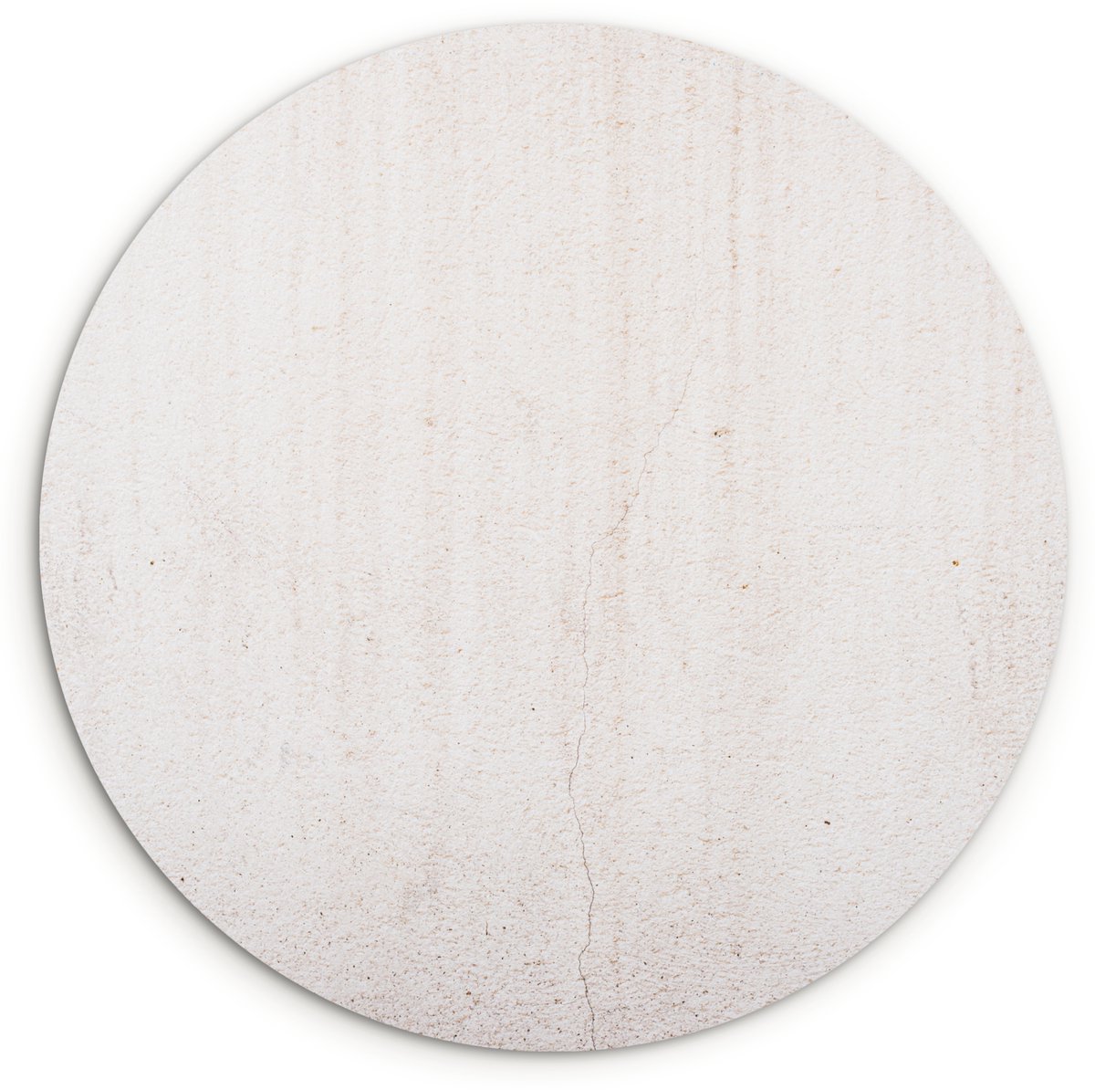 WallCircle Wandcirkel 30x30 cm - Muurcirkel Beton - Muur - Wit - Muurdecoratie woonkamer - Wanddecoratie slaapkamer - Kamer decoratie accessoires - Ronde schilderijen Steen