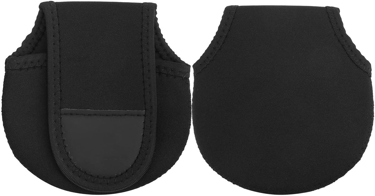 Dailygoods- Reel Beschermhoes Waterdicht - Baitcasting Reel Cover - Canvas - 2 Stuks - Verstelbaar - Gemakkelijk te openen/sluiten - Vismolenhoes
