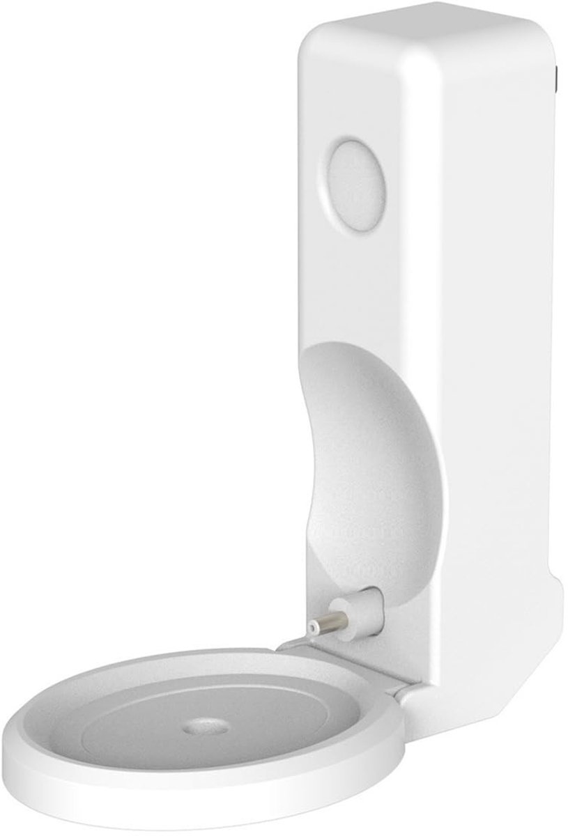 Dailygoods - Luidsprekerbeugel - Kabelgeleiding - Accessoirehouder zonder schroeven - Wit - Compact ontwerp - Geschikt voor T5 en kleine apparaten - R...