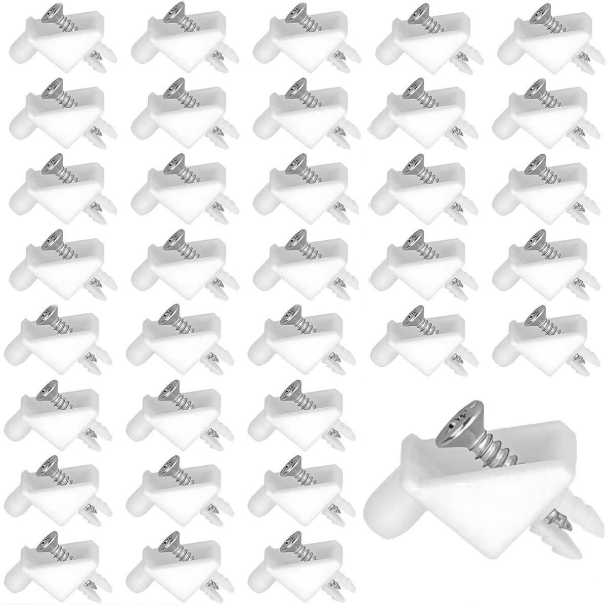 Dailygoods- Plankdragers 150 stuks - Planksteunen - Vervangend onderdeel - Geschikt voor PAX/KOMPLEMENT - Hoogwaardig mat - Wit