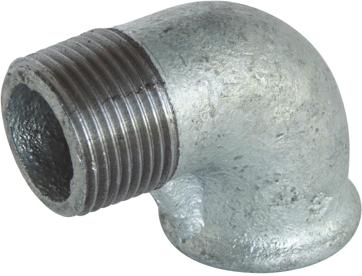 //95092-15 hoekstuk 90° pR mf 15/21 Nr. 92, grijs