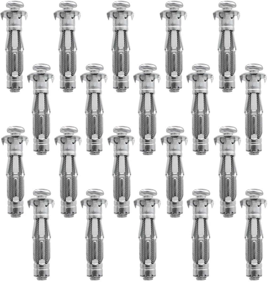 20 stuks holle ruimtepluggen, M8 x 52 mm holle wandpluggen, spreidpluggen, robuuste hollewandanker voor bevestigingen in gipsplaten, woondecoratie