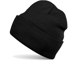 styleBREAKER uniseks warme muts, fijn gebreide muts dubbel gebreid, winter 04024029