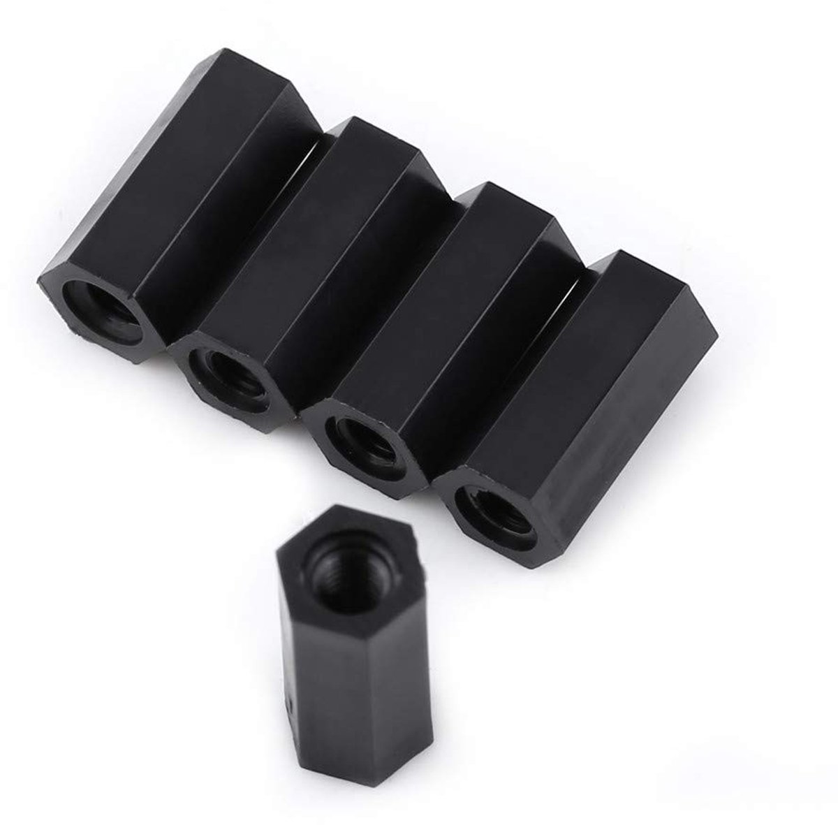 Dailygoods - Nylon Standoff M3 Vrouwelijk - Schroefdraad Standoff - Duurzaam en isolerend - 8mm 10mm 12mm 15mm - Spacer Pijler - Geschikt voor elektro...