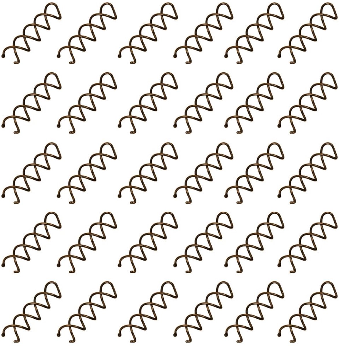 Dailygoods - 30 stuks recyclebare spiraalhaarspelden, onzichtbare haarclip voor vrouwen, ballet