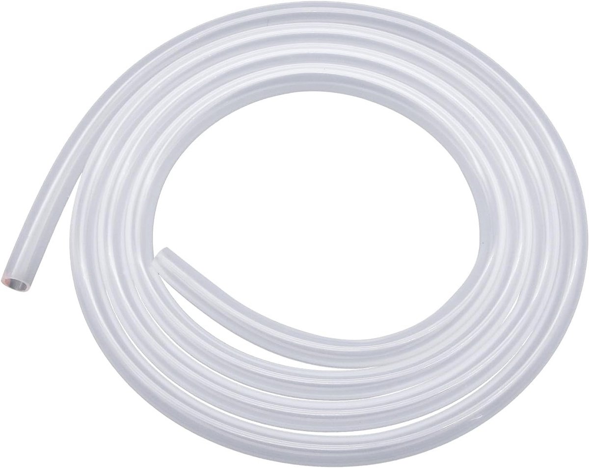 Flexibele Transparante Siliconenslang van 4 mm ID x 6 mm OD, Geschikt voor Water, Lucht en Olie, 6 Meter Lang