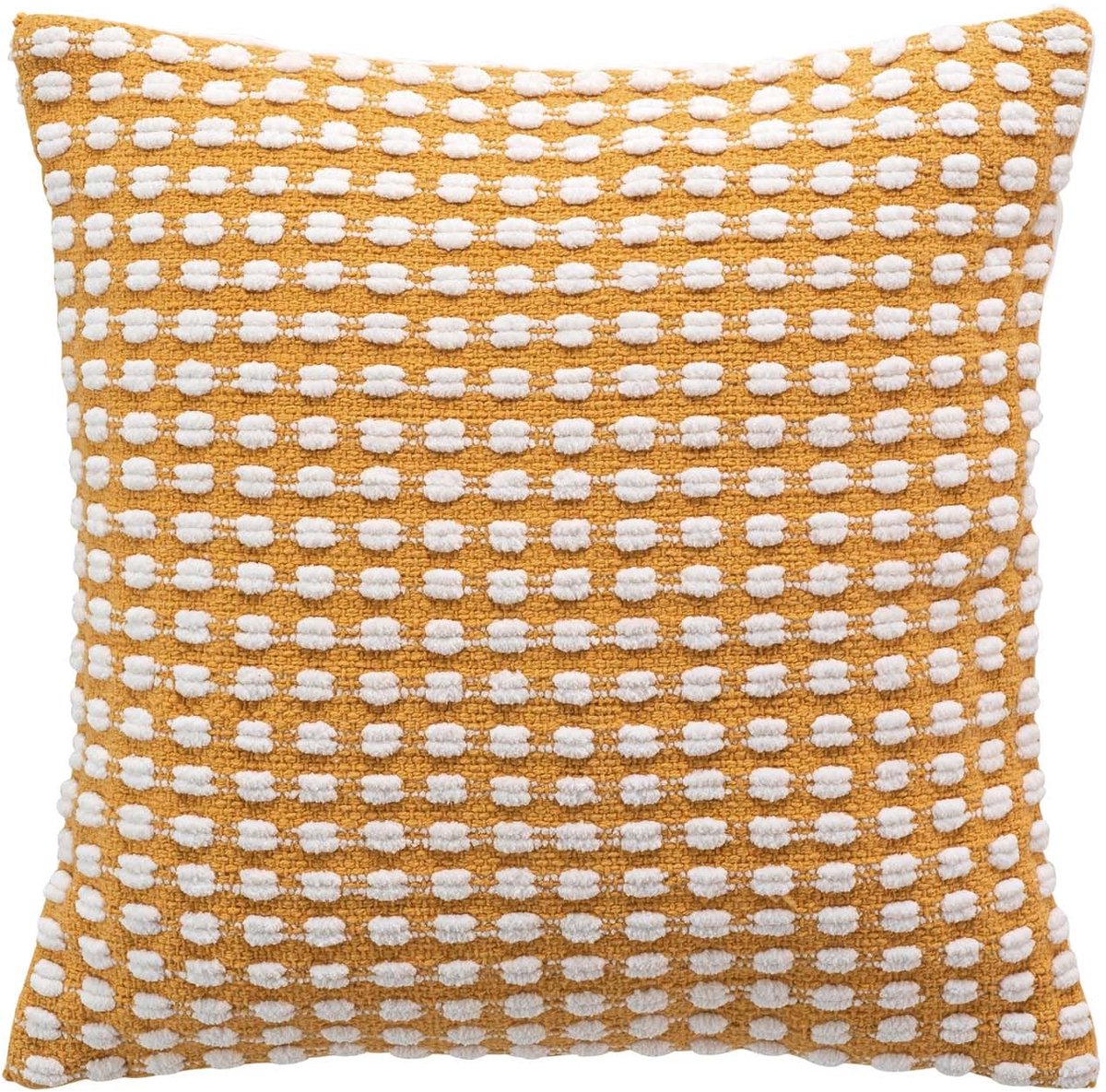 d'Intérieur, Kussensloop (40 x 40 cm) Greta oker, katoen, chenille-garen
