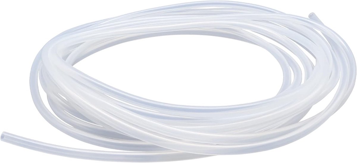 6 mm ID x 10 mm OD, 5 meter, voor levensmiddelen geschikte slangen, flexibele siliconenslang, helder, water lucht, slangen voor pompen