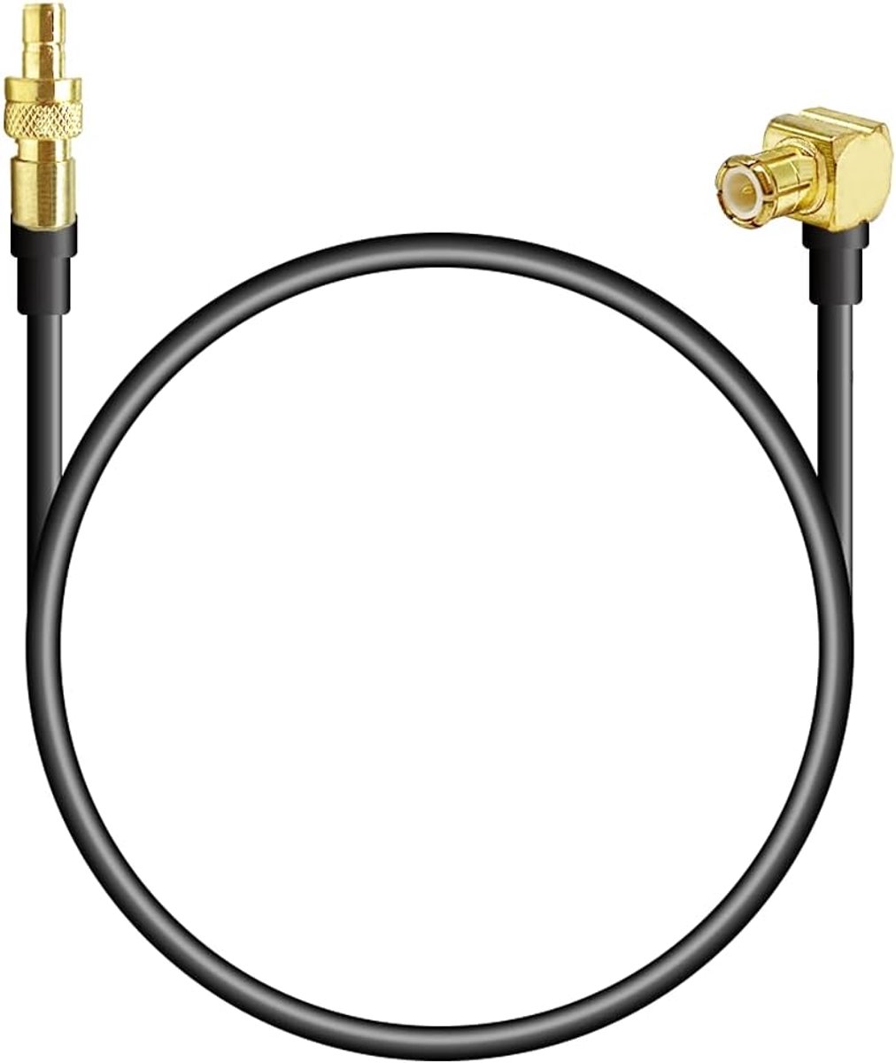 Male naar MCX male rechthoekige adapterkabel MCX kabel RG174 30 cm 1 voet antenne verlengkabel Compatibel met DAB FM/AM Blaupunkt Beat TechniSat pionier Sony Kenwood Alpine