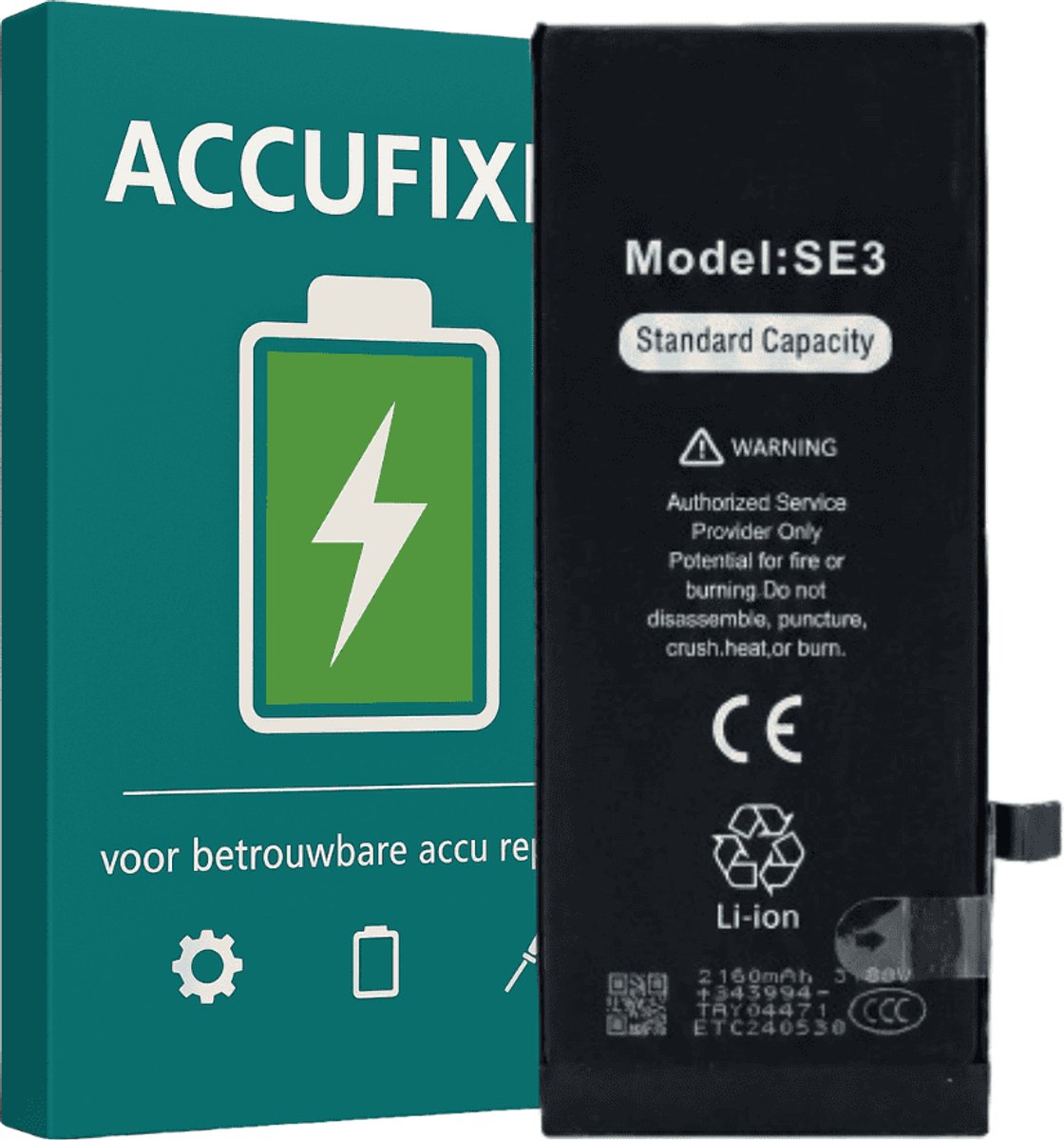 iPhone SE (2022) Batterij - voor Reparatie - A+ Kwaliteit - met Batterijsticker