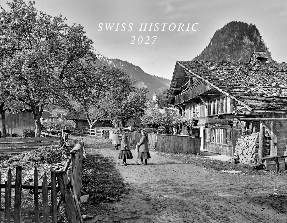 Calendaria - Wandkalender - Swiss Historic 2027 - Zwitserland - Kalender - Formaat: 40 x 31 cm