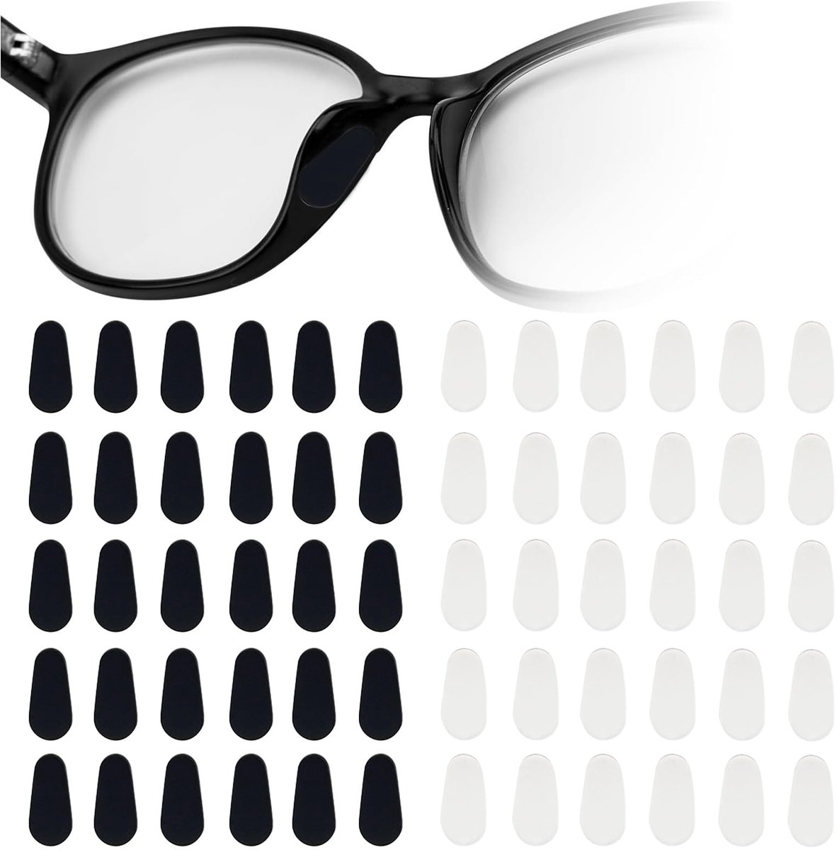Omgoods - 30 Paar Silicone Neuspads voor Zonnebrillen