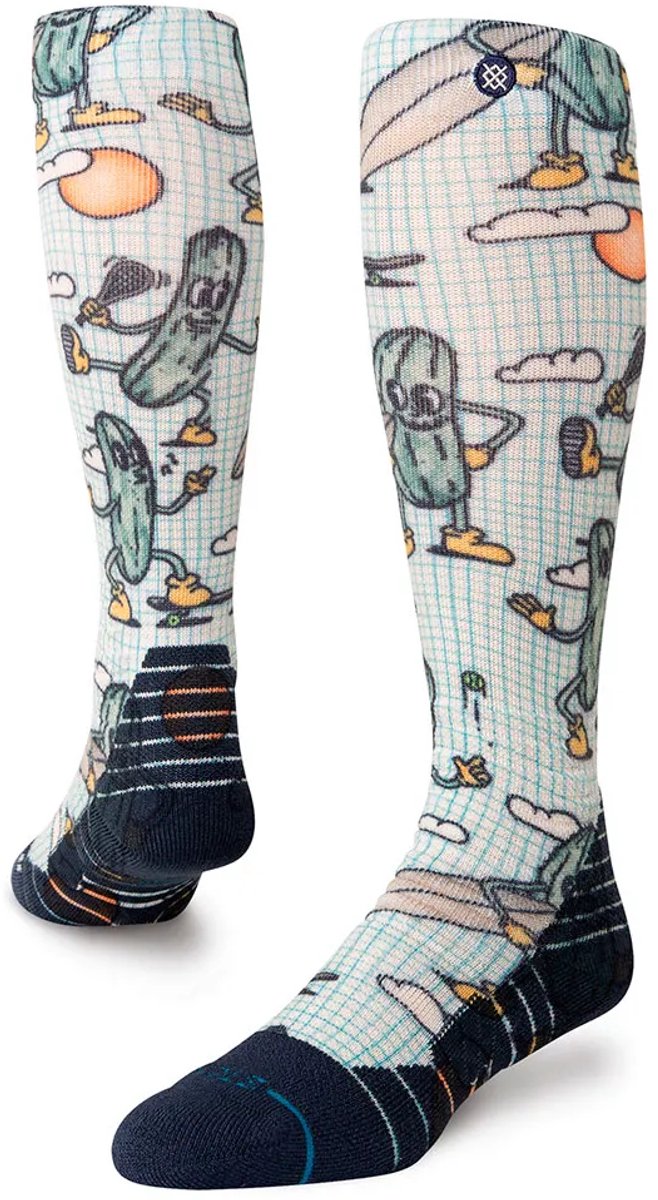 Stance Feeling Pickled Mid Poly Snow Sokken Wit,Blauw EU 43-46