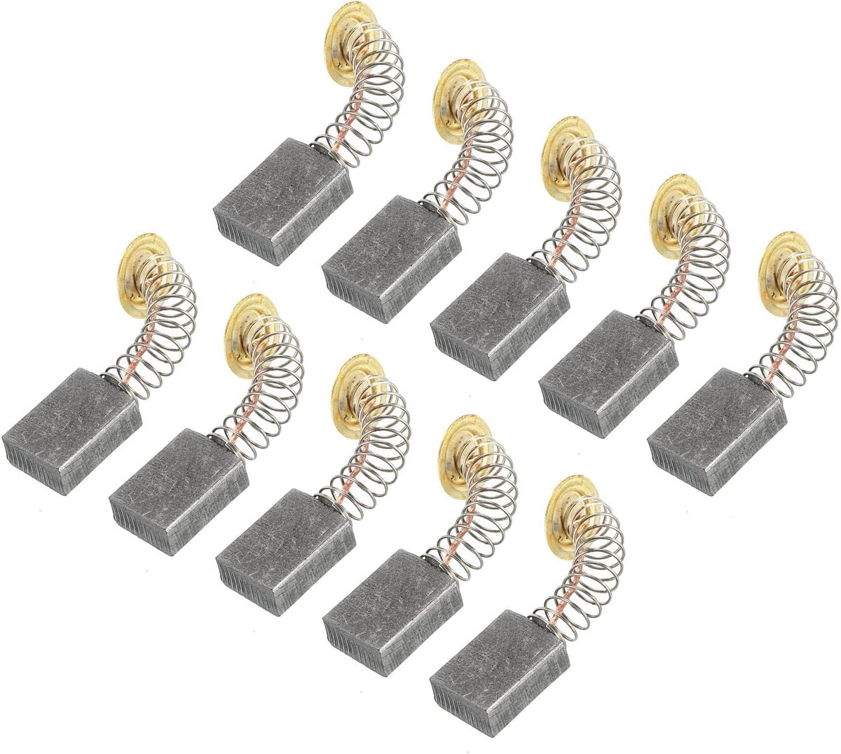Koolborstels 16x12.5x6.5mm voor Elektrische Motoren Power Tool Haakse Slijper Tafelzaag Reserveonderdeel Reparatie, 10 Pack