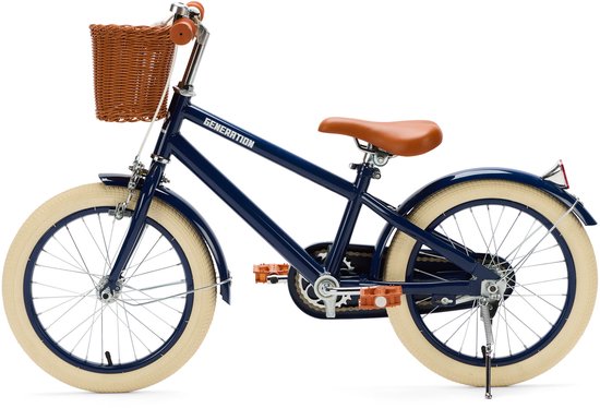 Generation Retro 16 inch Blauw – Kinderfiets met Mandje — afbeelding 5