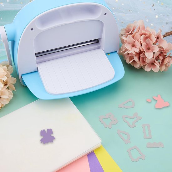 Vrolijk Pasen Postzegels en Matrijzen Set voor Kaarten Maken Paashaas Ei en Truck Clear Stempels en Snijmallen voor Scrapbooking DIY Crafting Decoratief — afbeelding 5