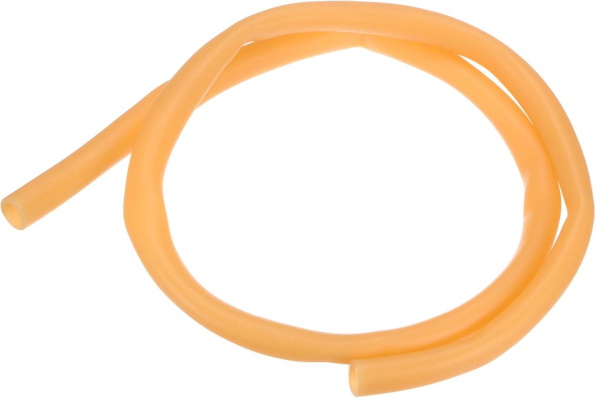 Natuurlijk rubber latex slang, 15/32" [12mm] ID x 11/16" [17mm] OD 3ft lengte latex slangbuis voor thuis/laboratorium/sport, zeer elastische bandbuizen [geel]