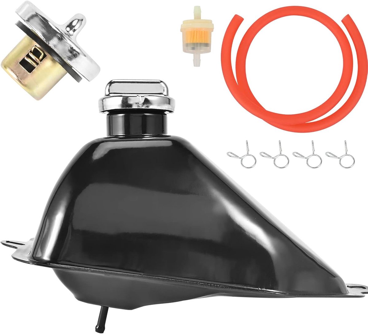 Benzinetank voor motorfietsen van 50 cc, 70 cc, 90 cc, 110 cc, 125 cc, metaal, B