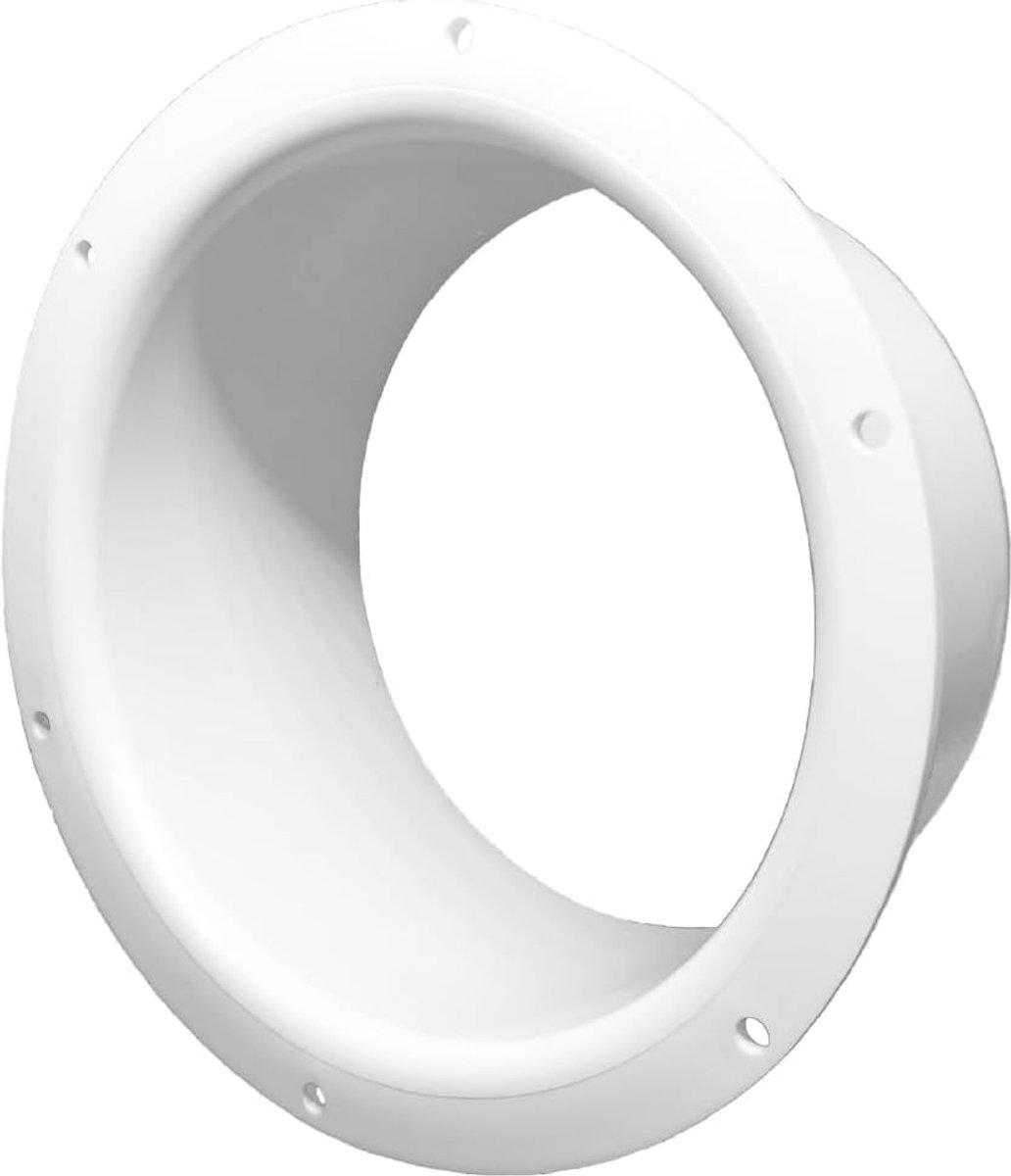 Wandflens 150 mm inlaatbuisverbinding voor ventilatiekanaal PVC - diameter 150 mm - wandplaat HVAC Air System Element