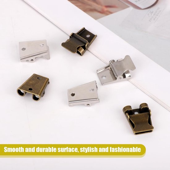 12 Bolo-Das-Schuifsluitingen DIY-Kettingen Sieradenmaken 2 Kleuren - Premium Metalen Bolo-Das-Schuiven met Veilige Sluiting voor DIY-Kettingen Knutselprojecten Sieradenmakers en Reparaties — afbeelding 5
