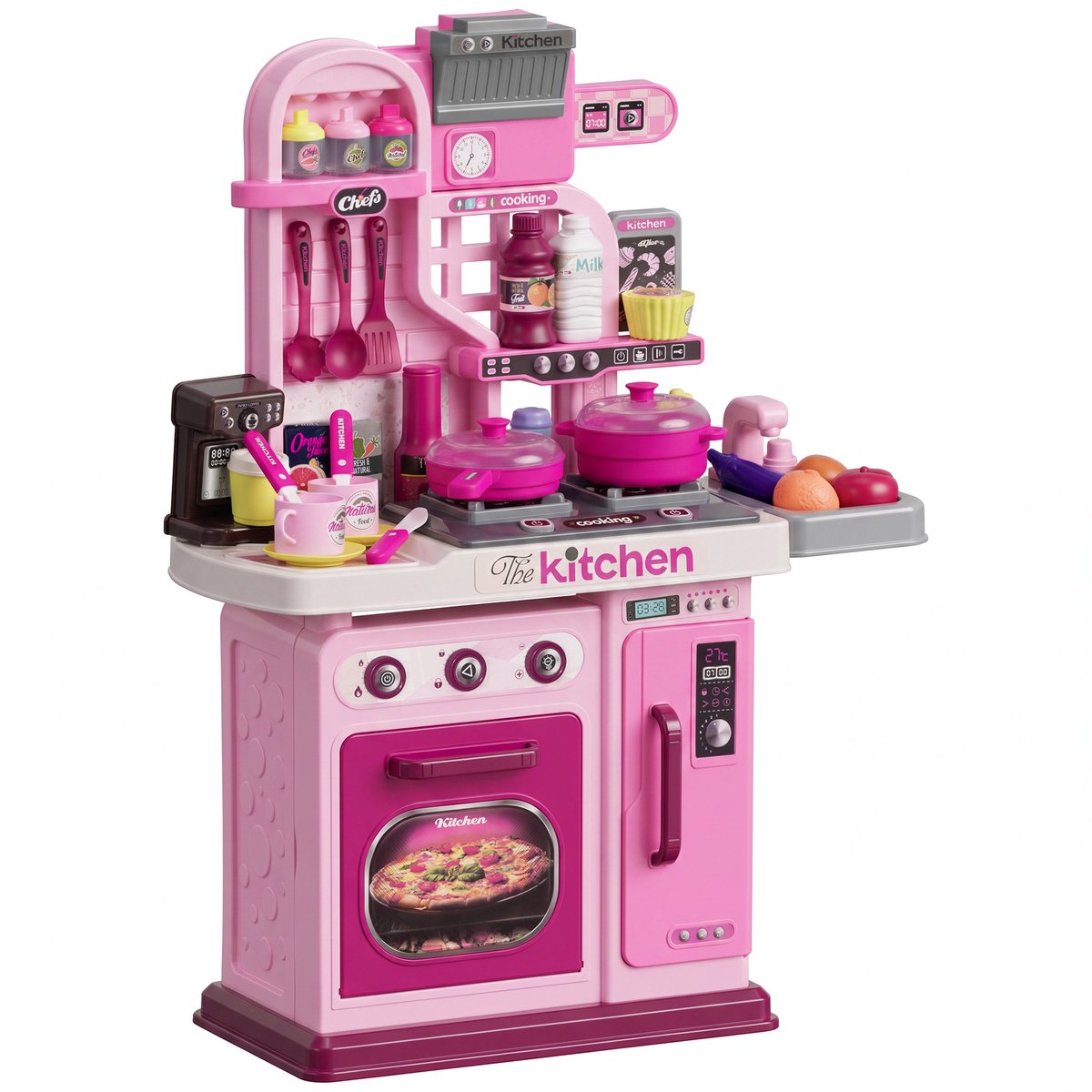 AIYAPLAY Kids Kitchen Playset Kunststoff, ABS 53L x 22B x 69H cm Rosa