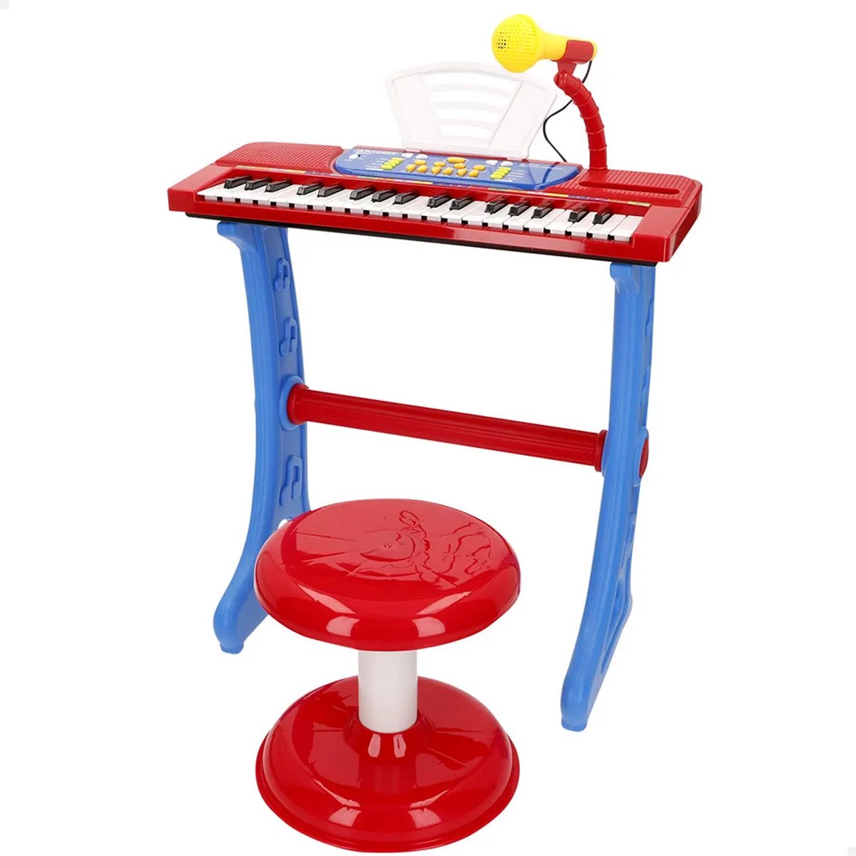 Bontempi Electronic Organ 37 Keys Microfoon Rood