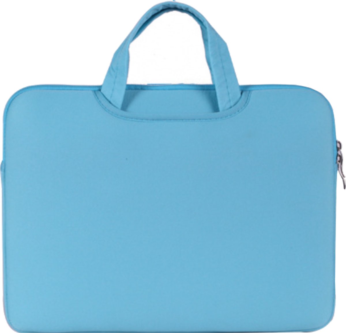 Laptophoes 14 inch, Notebook Etui met Handvat, Zacht en Lichtblauw