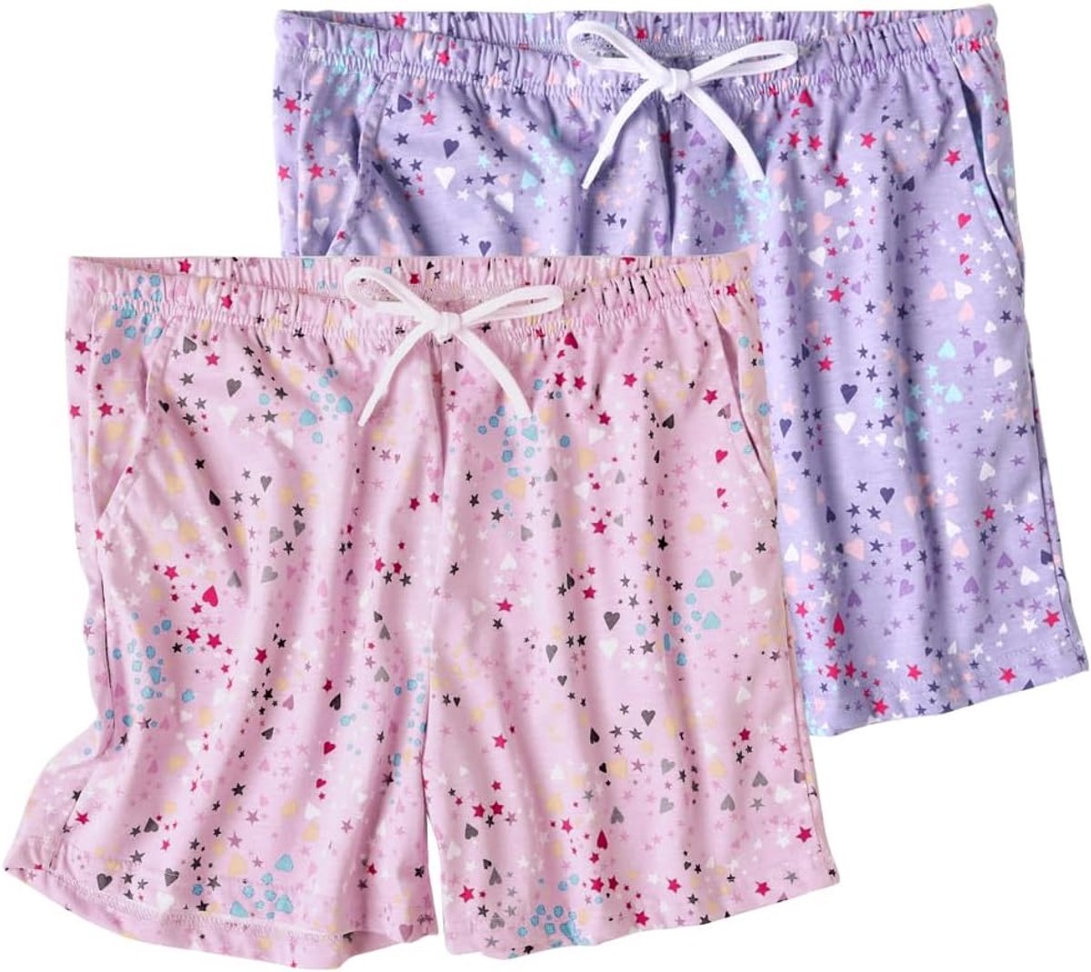 Pyjamabroek voor Dames Kort Nachtkleding Broek Loungebroek Slaapbroek met Zakken en Trekkoord