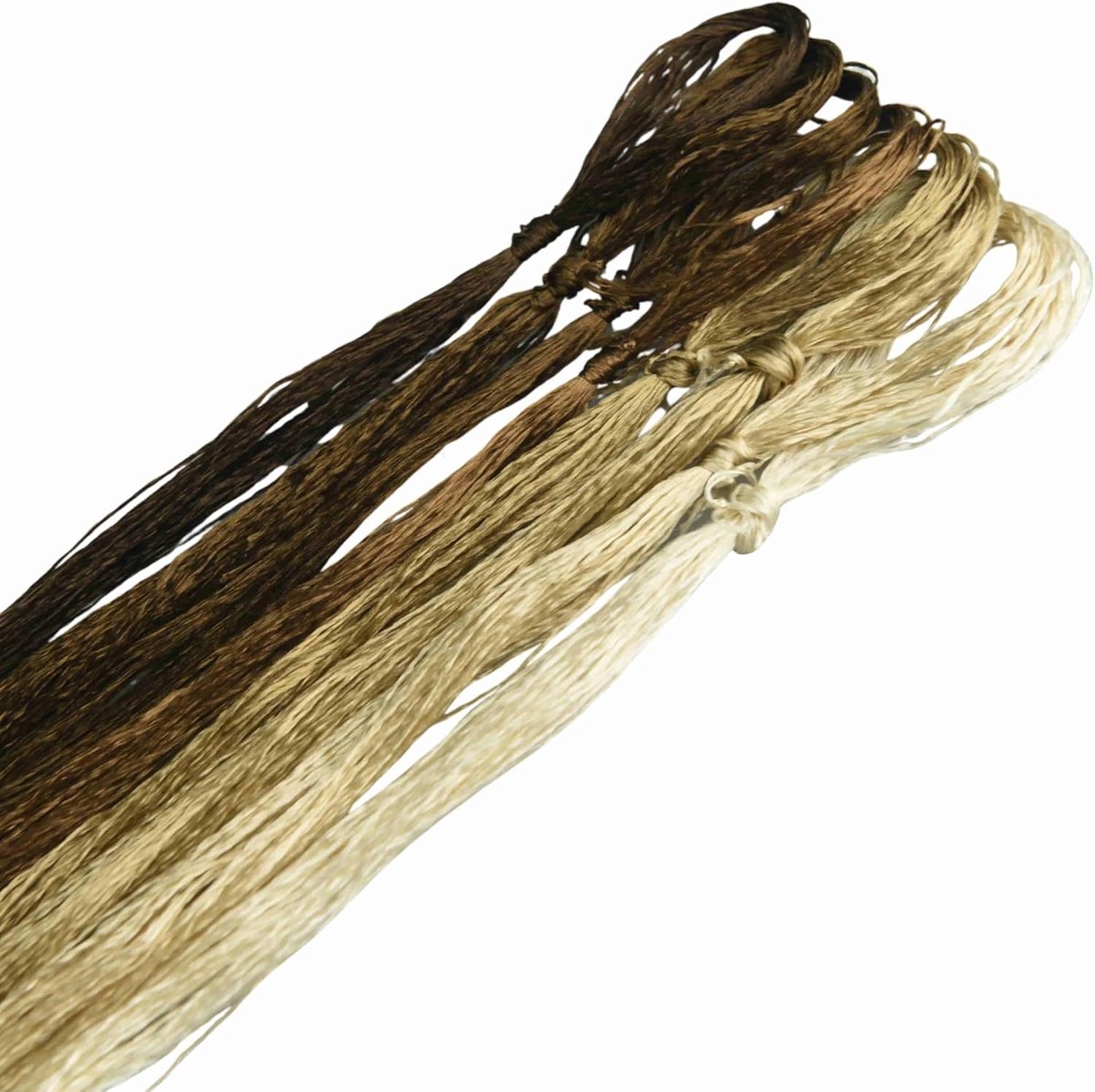 8 Kleuren Zijdedraad van 100% Moerbeizijde – 22 m per Kleur, Handgeverfd Borduurgaren voor Fijne Handwerken, Kruissteek & DIY (07)