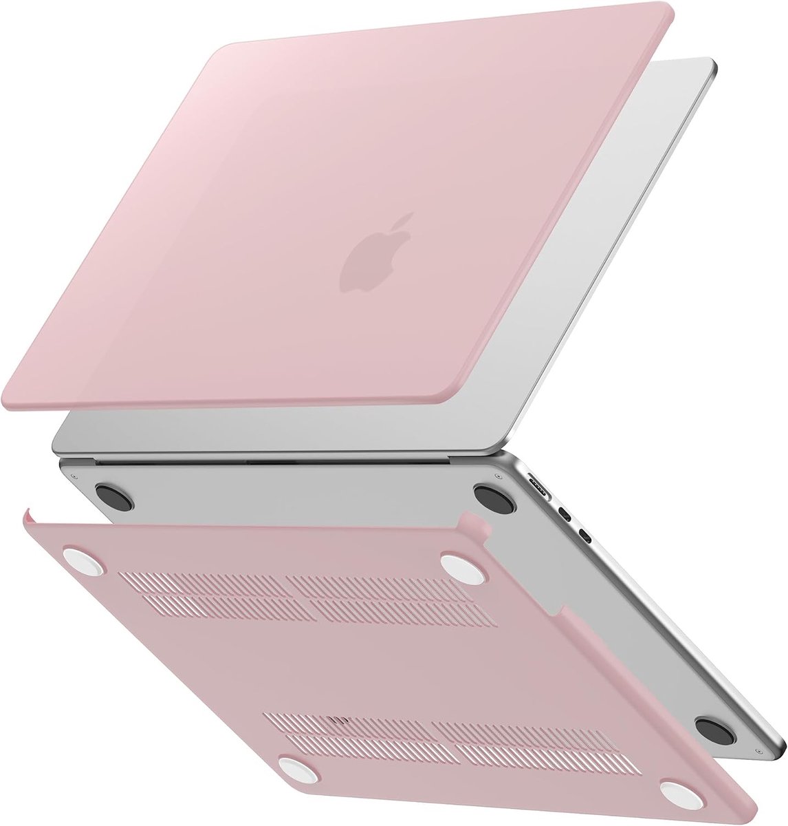 Compatibel met MacBook Air 15 inch M5 M4 M3 M2, Roze | 2026-2023, Ultradunne Hard Shell Case Cover Compatibel met Mac Air 15.3" A3448 A3241 A3114 A2941, Lichtgewicht, Krasbestendig