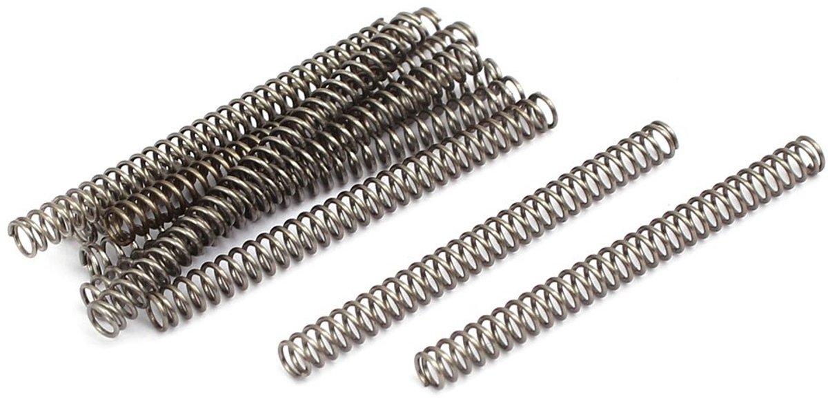 Sourcing map Drukveer 0,4 mm x 3 mm x 35 mm 304 roestvrij staal, zilverkleurig, 10 stuks